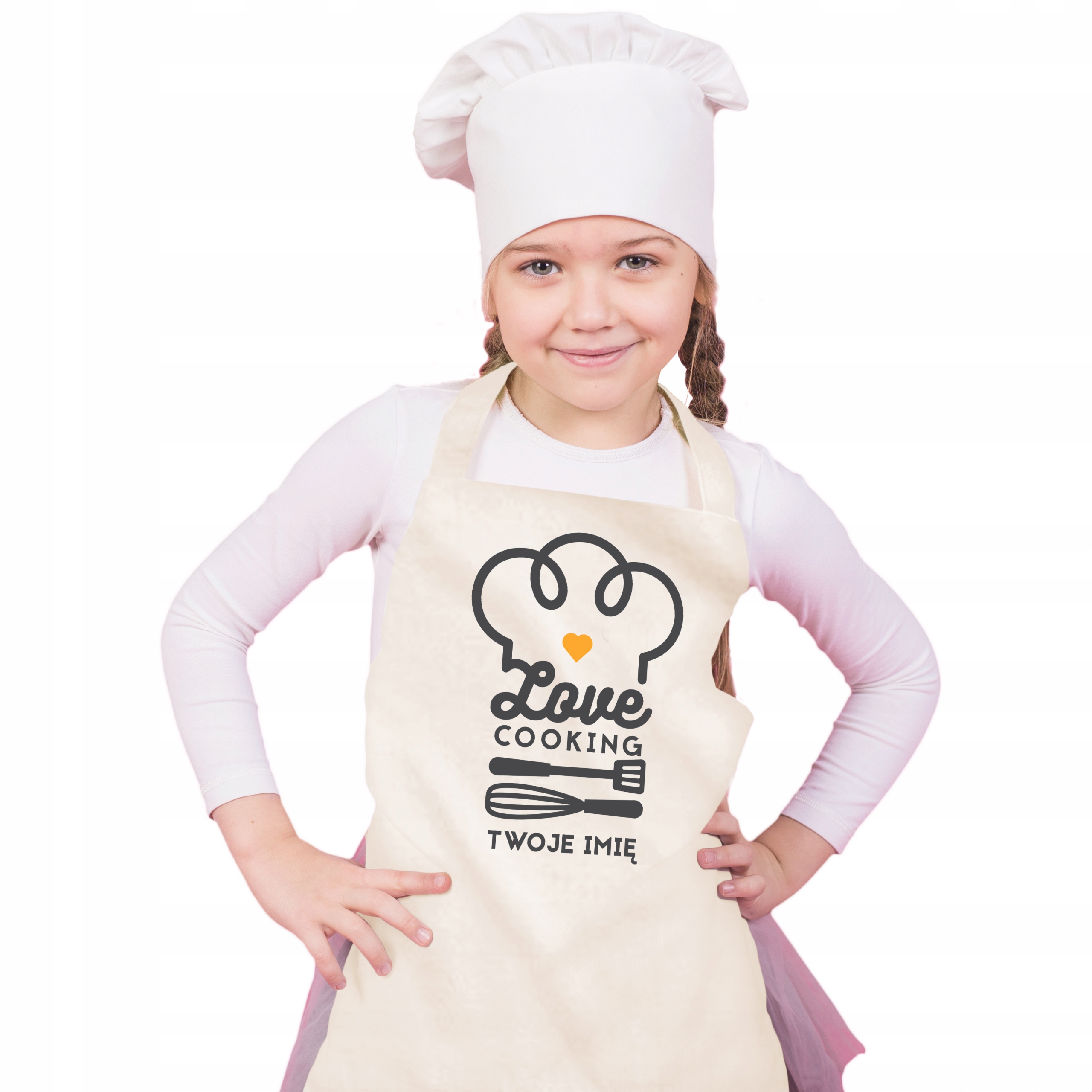 

Fartuszek Kuchenny Dla Dzieci Love Cooking Imię
