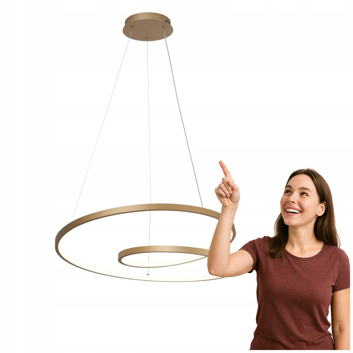 Závesná Led lampa 40W Reina PND-21692-M-GD Italux