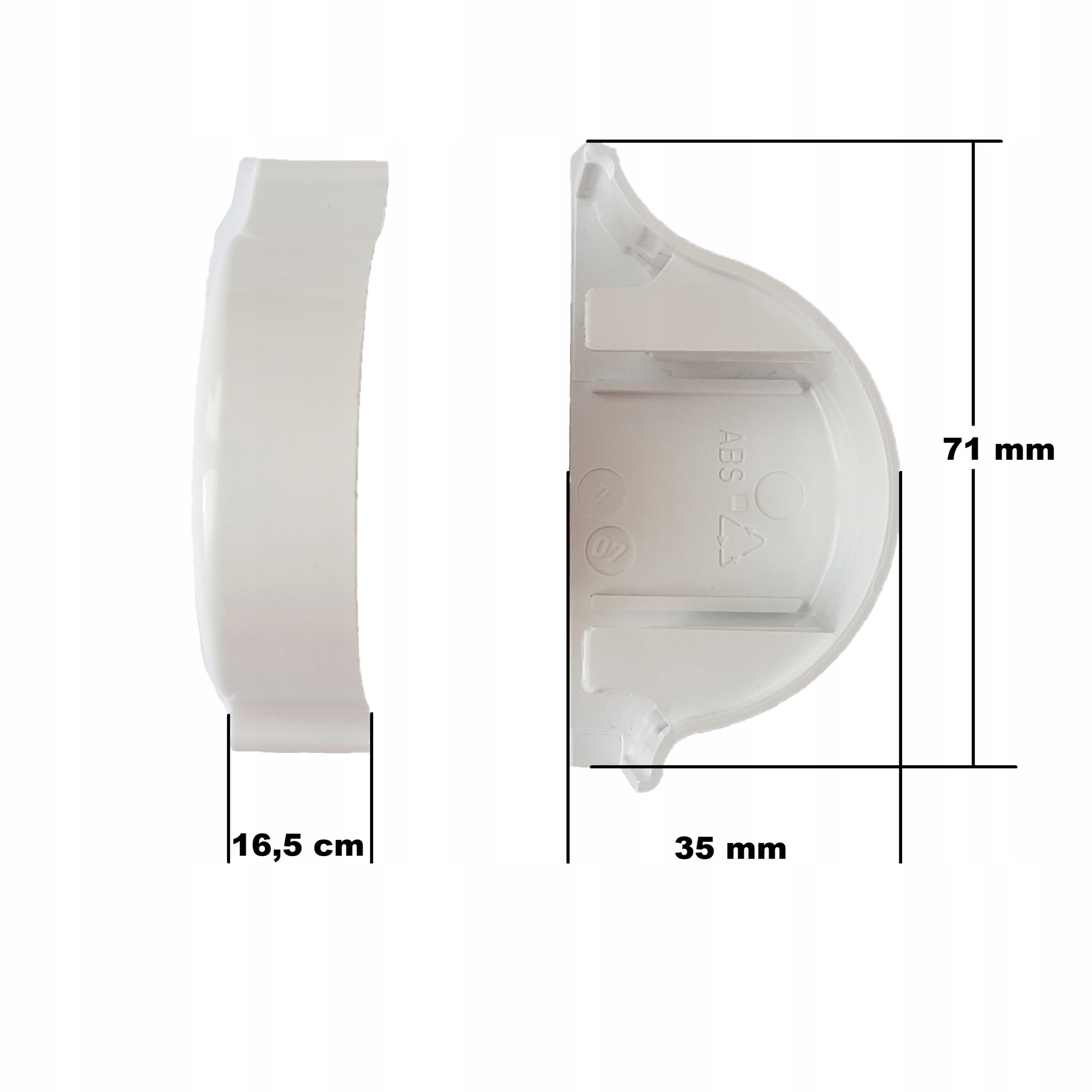 Zaślepki osłonki boczne maskujące zatyczki kasety białe Besta lewe Rodzaj kaseta