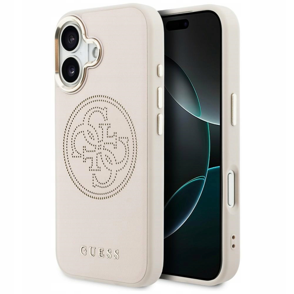 Pouzdro Guess Perforated 4G MagSafe pro iPhone 17, růžové