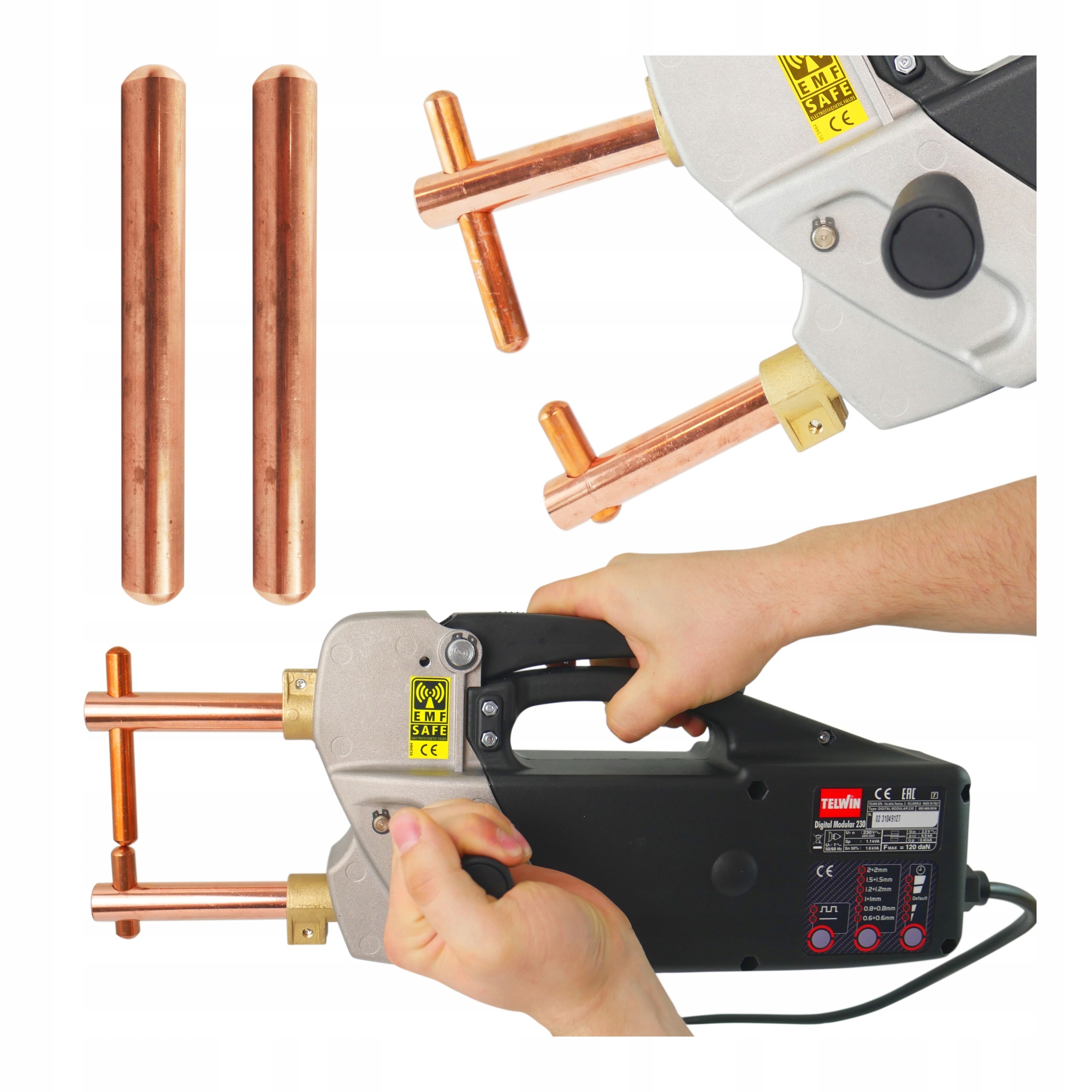 Dvoustranná svářečka Telwin Modular 230V 13 kW pro svařování plechů Spotter