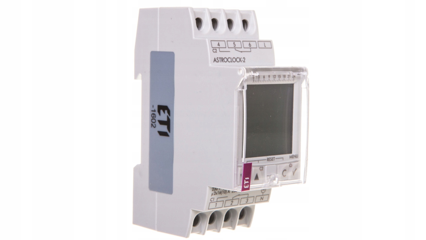 Orlojní ovládací hodiny ASTROLOCK-2 230 V IP20 16 A ETI-002472051