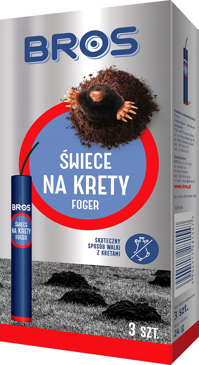 

Odstraszacz Bros przeciwko kretom