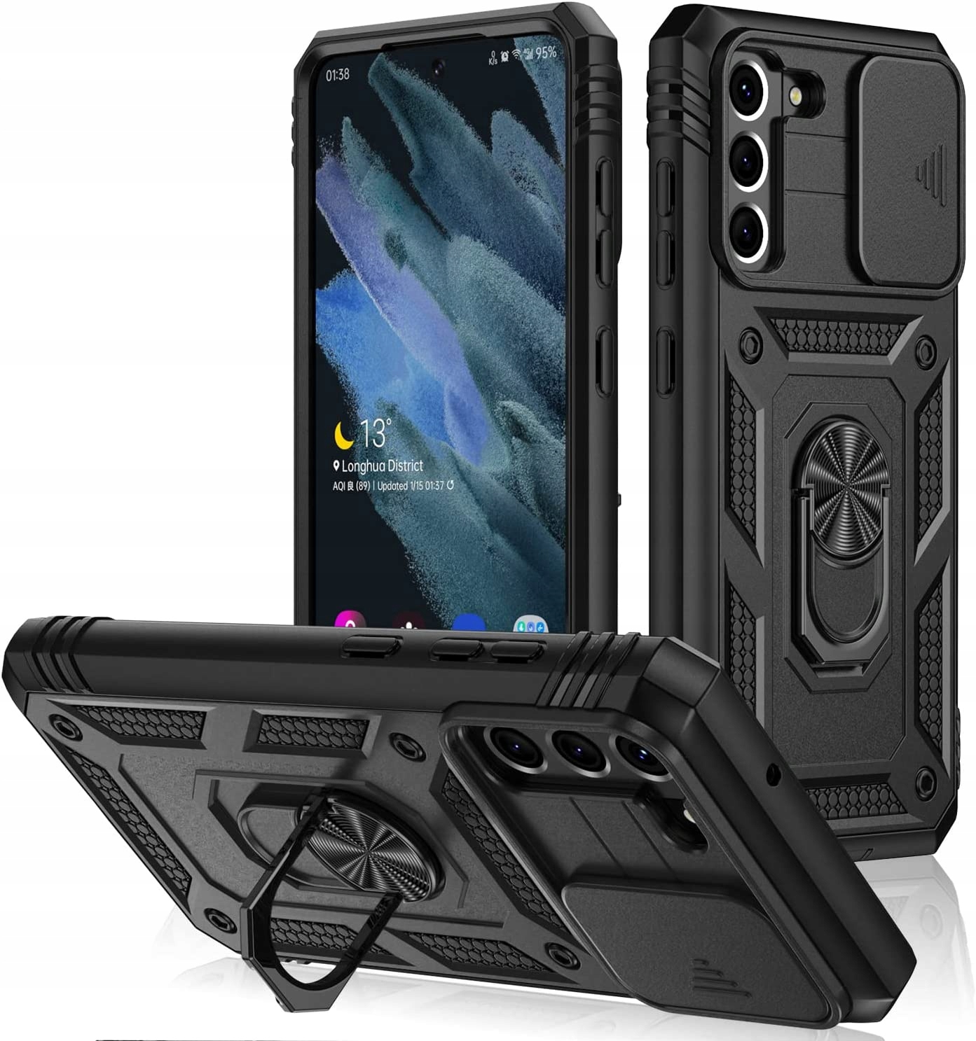 

Etui do Samsung Galaxy S21 Fe Defender Slide Szkło