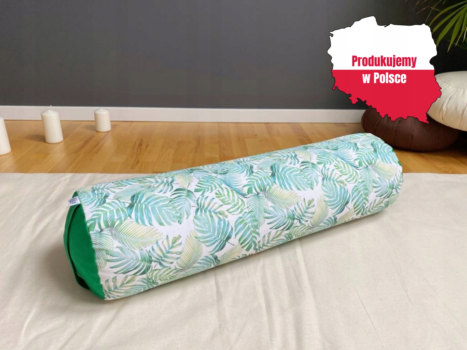 Bolster na jógu 70x20 cm s obalem Tropic Polský Výrobek