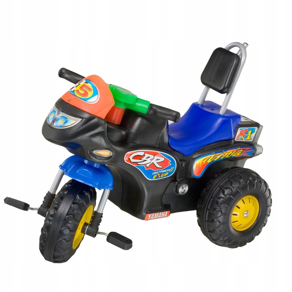 Motorek trójkołowy z rączką Pożarlik ścigacz 3l+