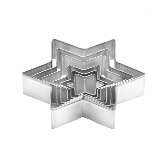 

Zestaw wykrawaczy do ciastek gwiazdki, 6 szt.