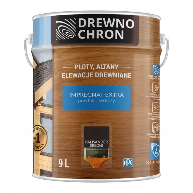 Drewnochron Impregnat Extra Palisander Średni 9l
