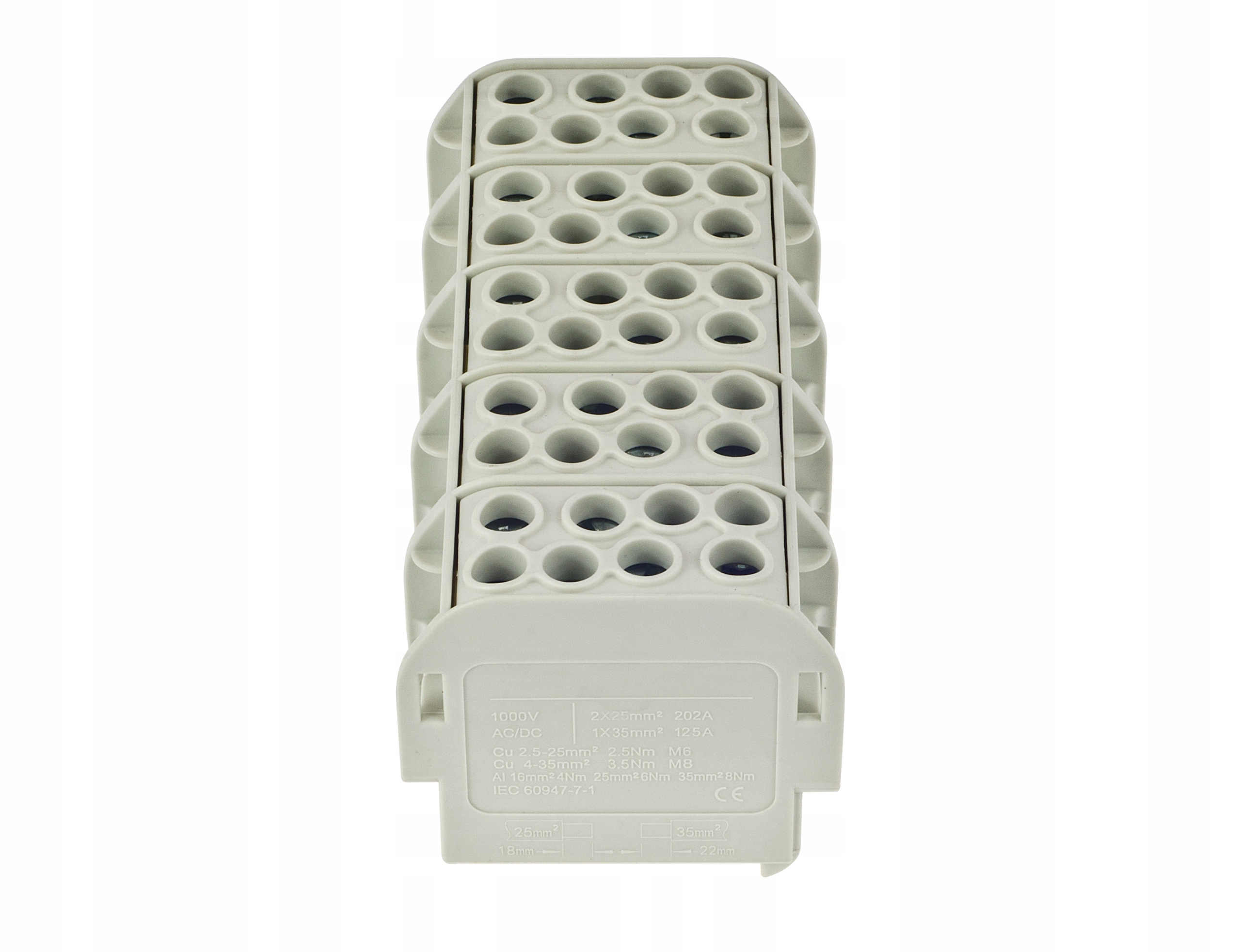 Pětipolová Upínací Lišta Zgx 5x(1x35/2x25) MM2 Šedá Incobex