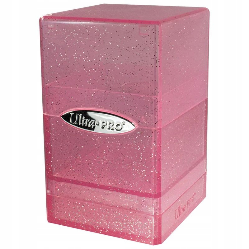 Pudełko Ultra Pro Satin Tower Glitter Różowe