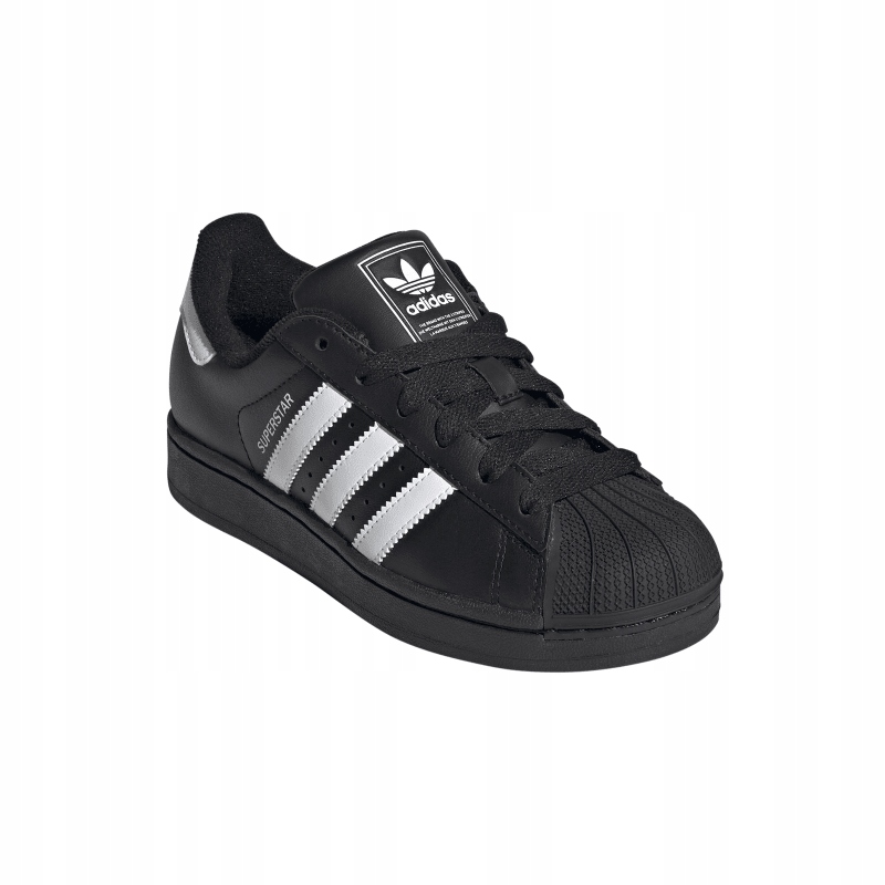 Buty adidas Superstar II J "Black" czarne skórzane JH9977