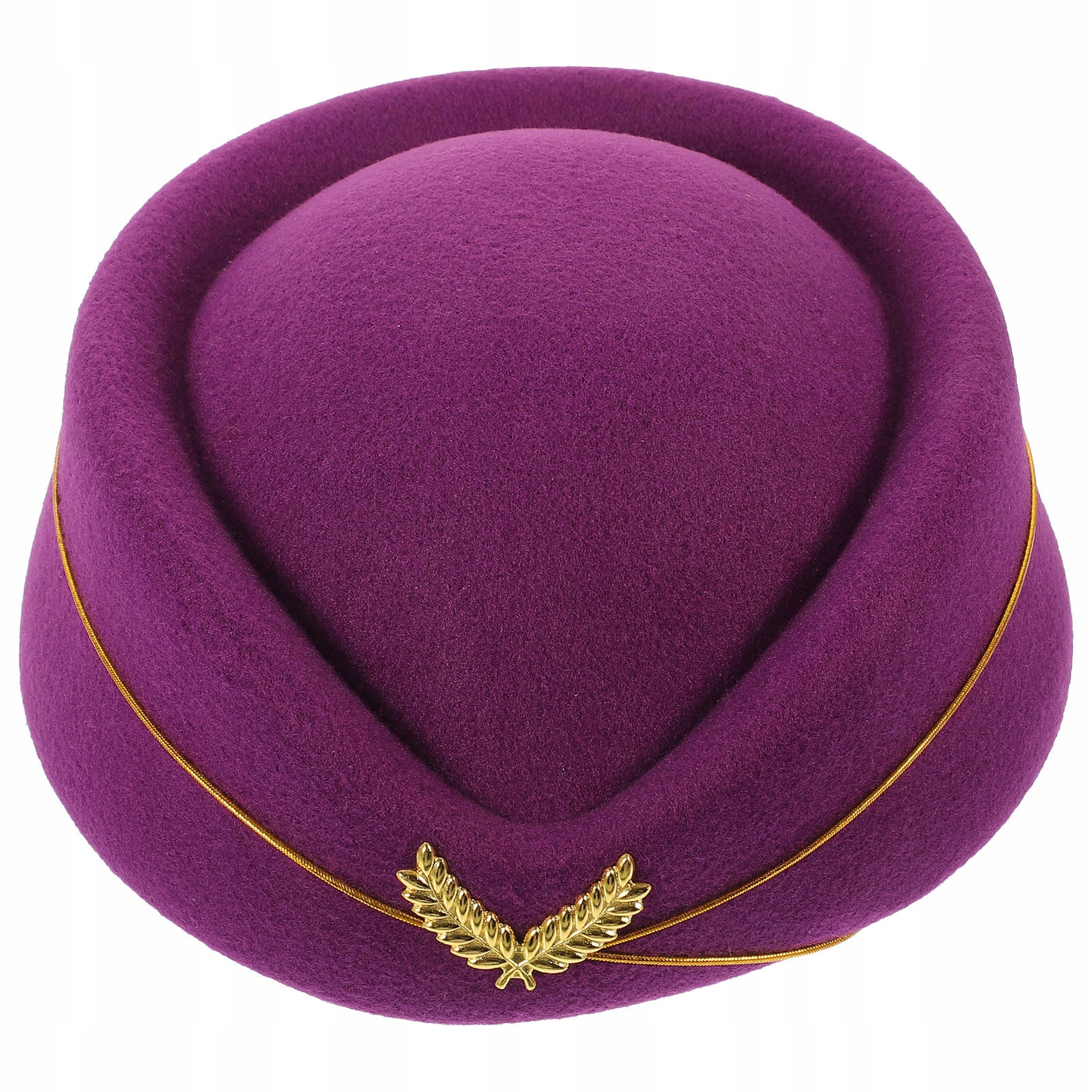 Beret Stewardessy Fioletowy Jako Dodatek Do Kostiumu