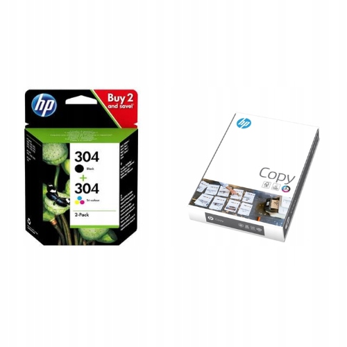Tusz Hp 304 komplet czarny/kolor Papier ksero Hp Copy