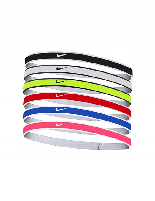Opaski gumki na włosy głowę nike sportowe 6 sztuk Rozmiar uniwersalny