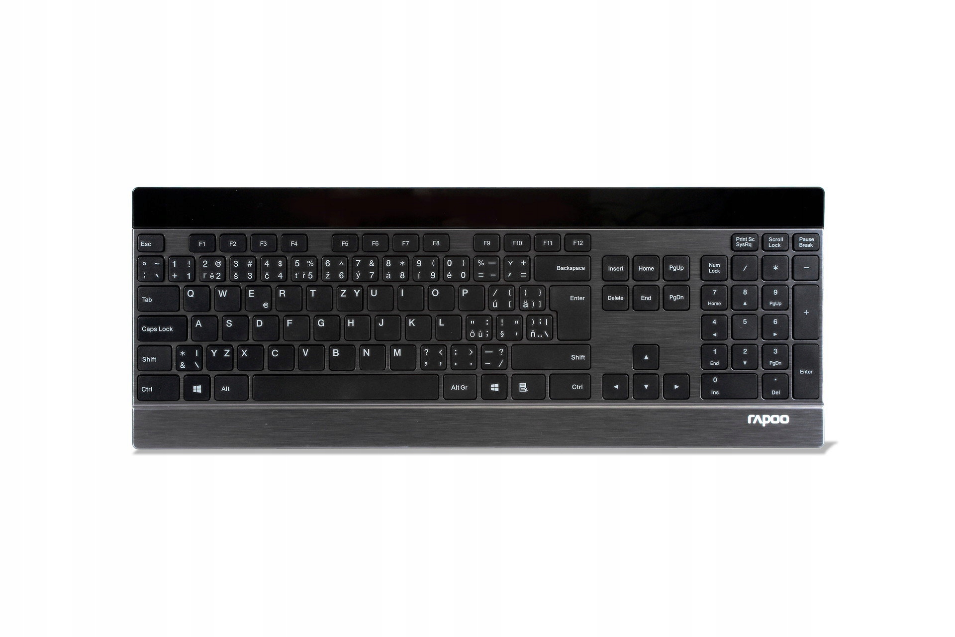 Rapoo E9270p bezdrátová klávesnice s dotykovou multimediální plochou Cz/sk