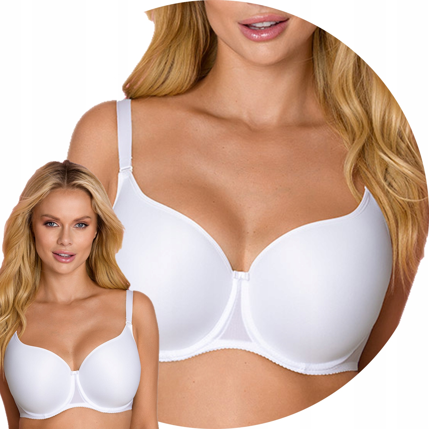 Vena VB-220 biały 95B Biustonosz usztywniany