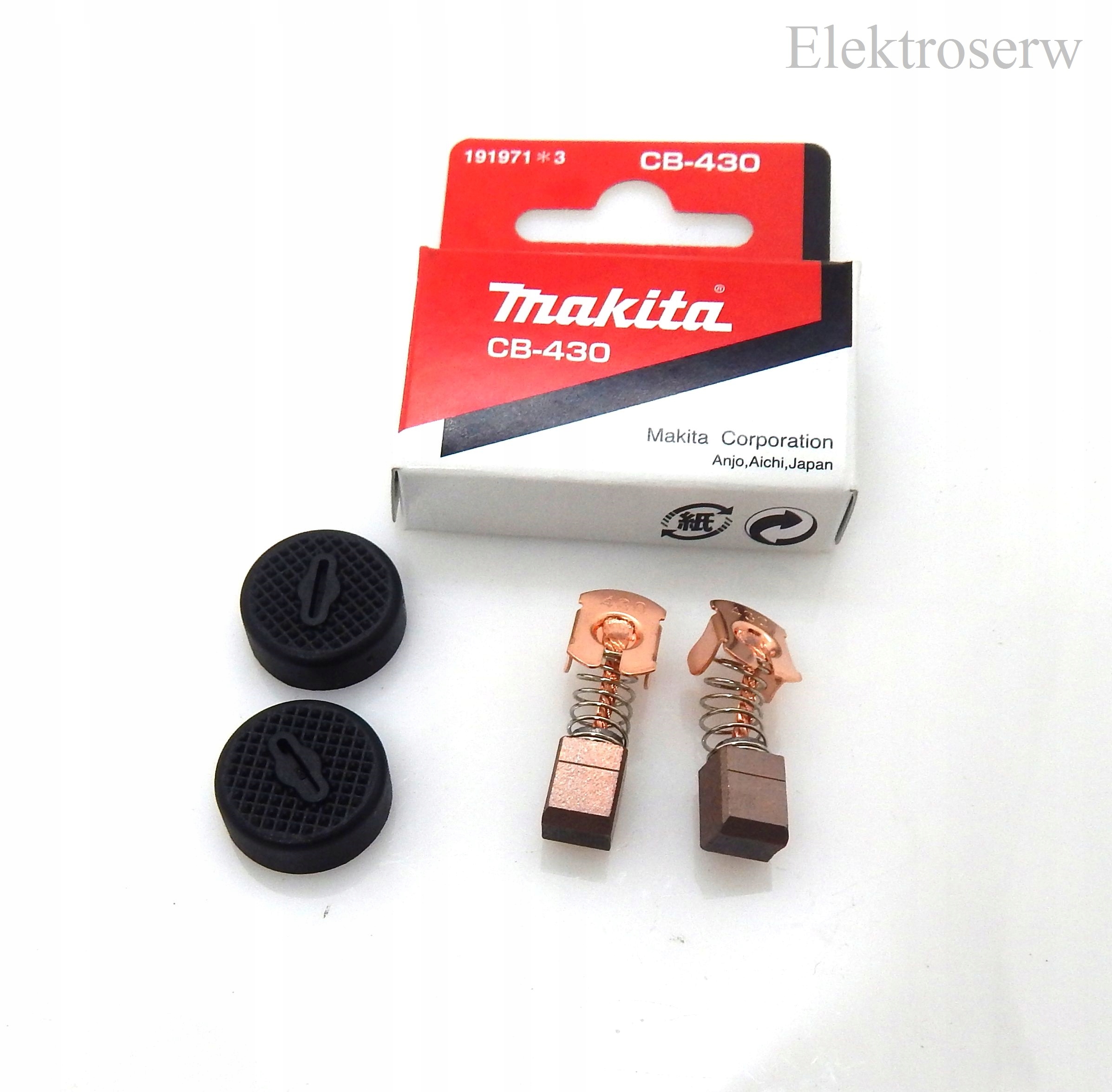 

Makita Szczotki CB-430 Zaslepki 643929-3 Do DJN161