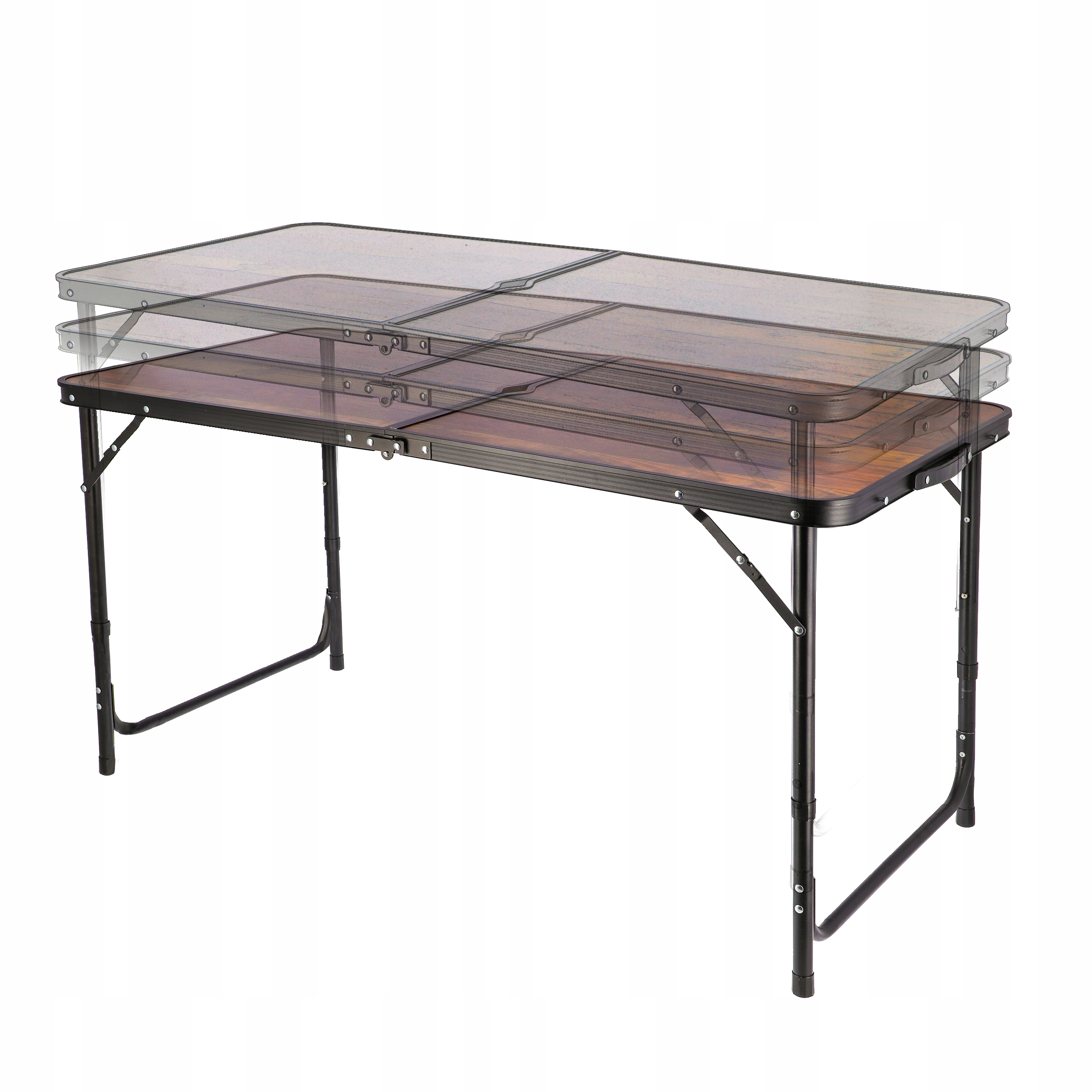 ZESTAW KEMPINGOWY składany TURYSTYCZNY ogrodowy walizka STOLIK + 4 KRZESŁA Szerokość produktu 60 cm