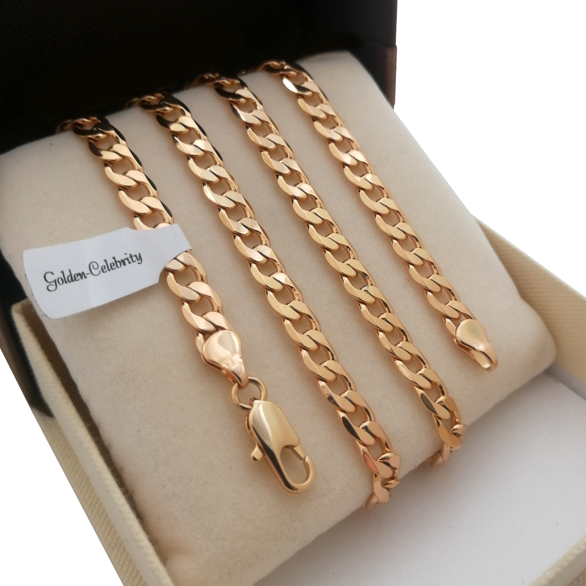 

Łańcuszek Złoty Pancerka Pełna 6MM + Dedykacja 18K
