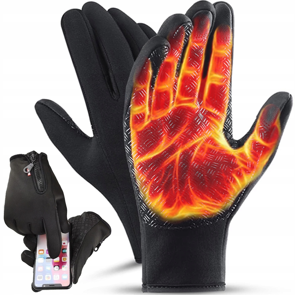 RĘKAWICZKI MĘSKIE DAMSKIE DOTYKOWE ZIMOWE ROWEROWE Kolekcja Rękawiczki zimowe