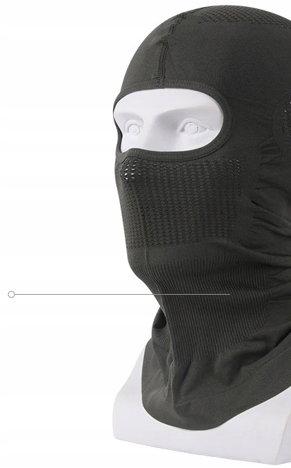 KOMINIARKA BALACLAVA LEKKA UNIWERSALNA TERMOAKTYWNA WENTYLOWANA DŁUGA NYLON Materiał dominujący Nylon