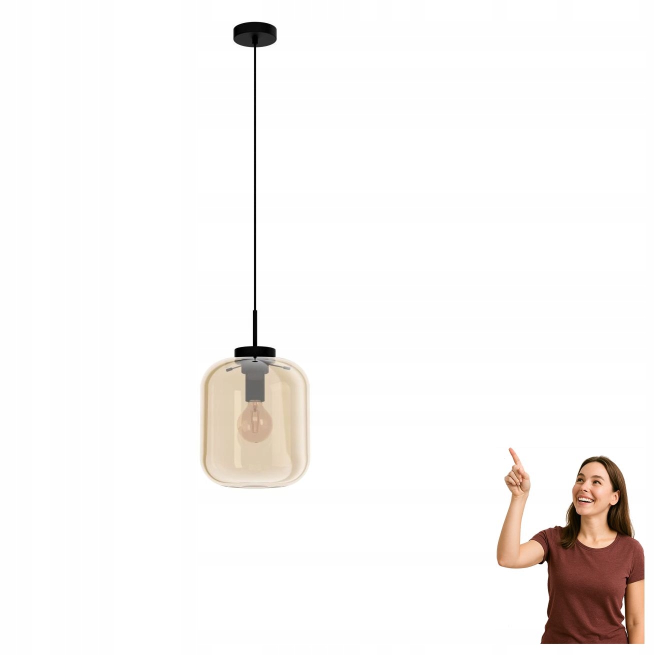 Závesná lampa Bulciago 39671 Eglo