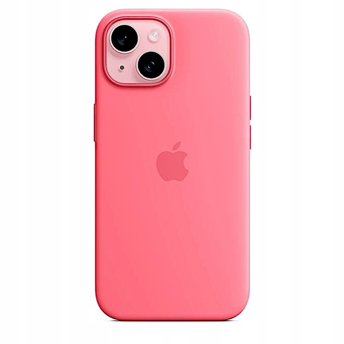 Silikonové pouzdro na iPhone 15 růžové Zadní Kryt Silicone Case Pink