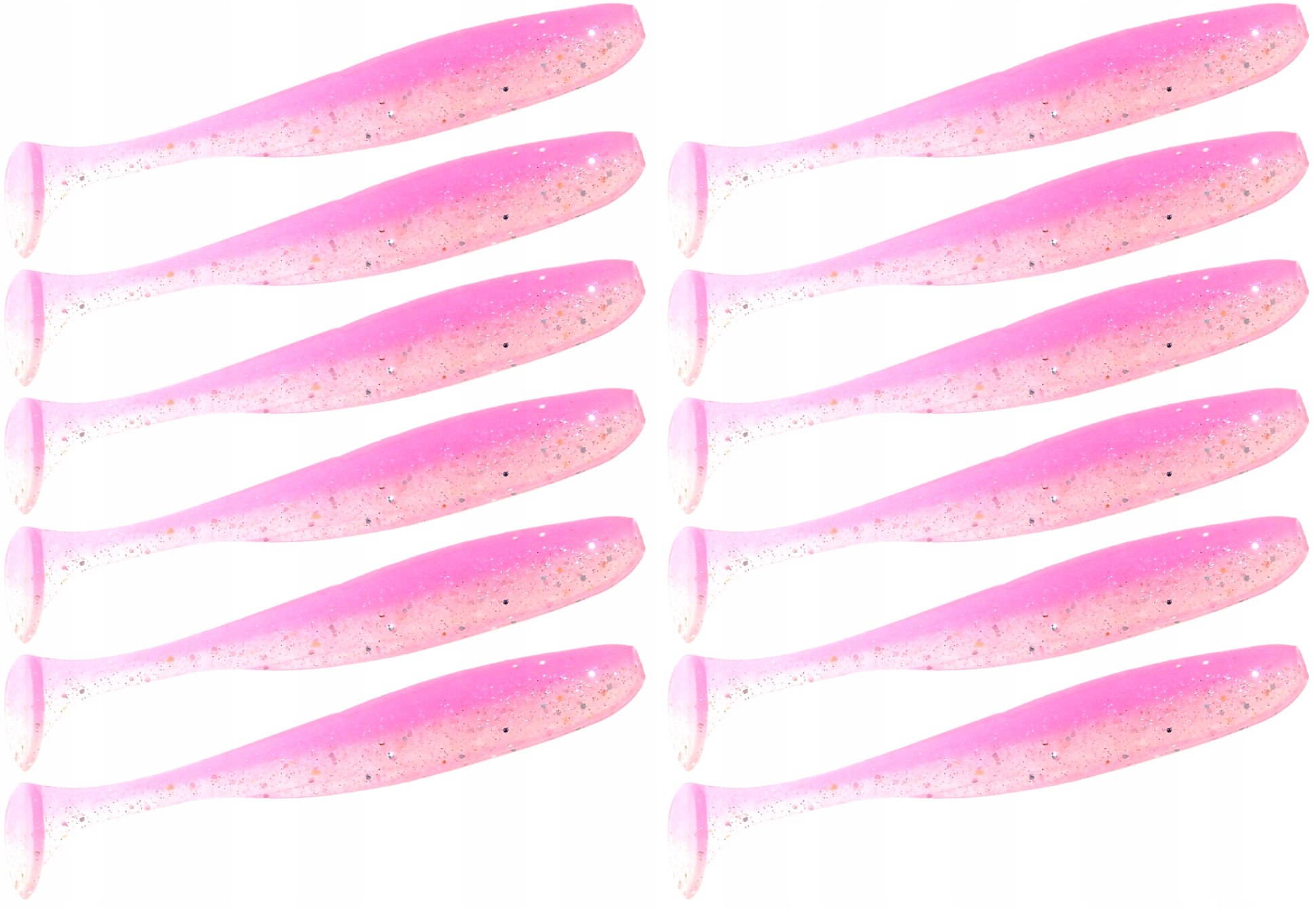 Keitech Easy Shiner 2' 5cm Pink Silver Glow 535