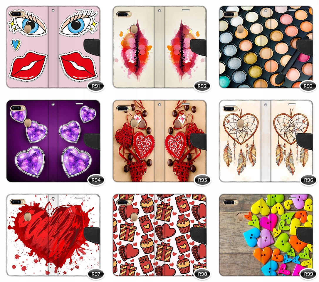 Etui Portfel Artcase do Oppo AX7 Szkło 9H Dedykowany model Oppo Ax7