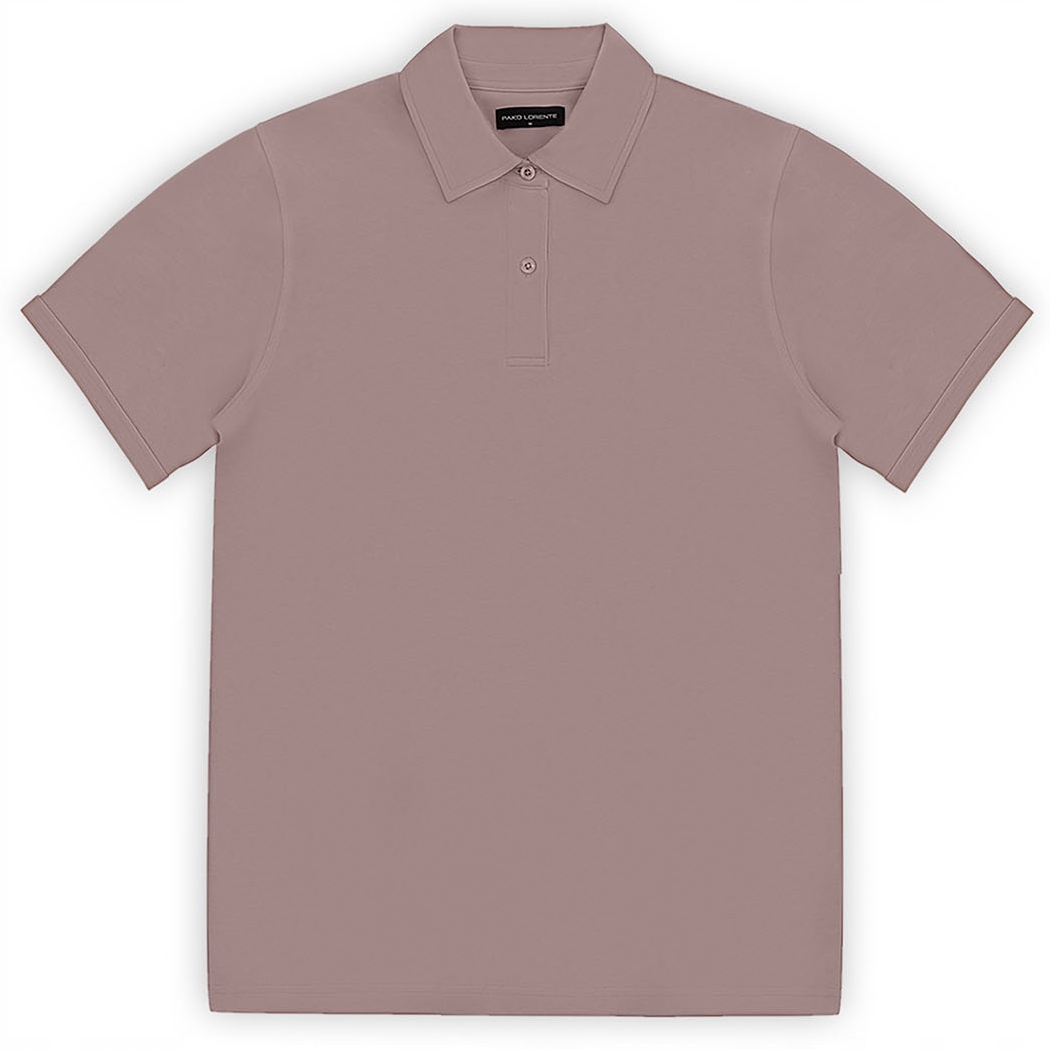 Bavlněné pánské polo tričko ve fialové barvě Pako Lorente vel M