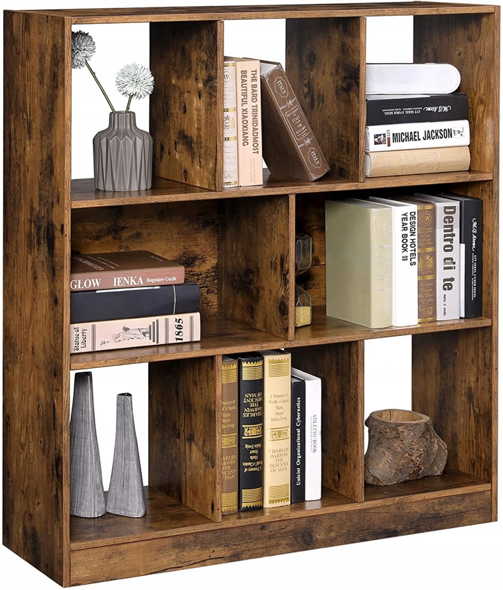 REGAŁ PÓŁKA LOFT RUSTYKALNY BRĄZ VINTAGE 97,5 x 100 x 30 cm Kolekcja LOFT