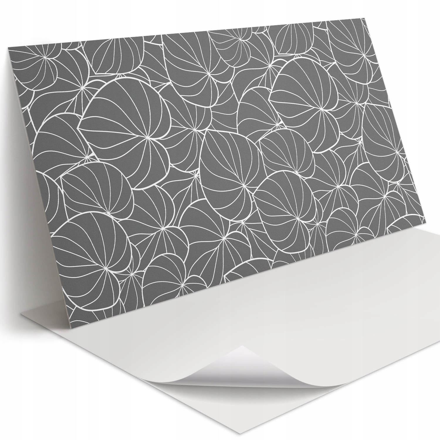 Vinylový podlahový panel s listnatým designem v jemné podobě, 100 x 50 cm