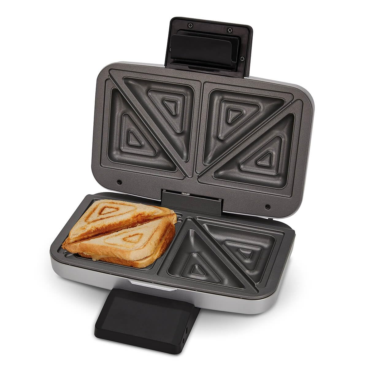 CLOER Sandwichmaker 900W Dla 2 Tostów XXL Srebrny