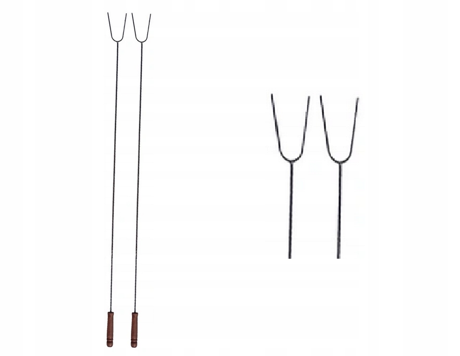 

Kije Na Ognisko Kiełbasę Widelce Widełki 100cm 2x