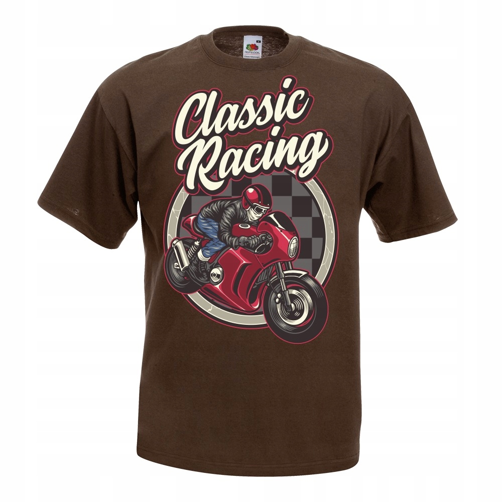 

Koszulka motocykl motor motocyklista L brązowa