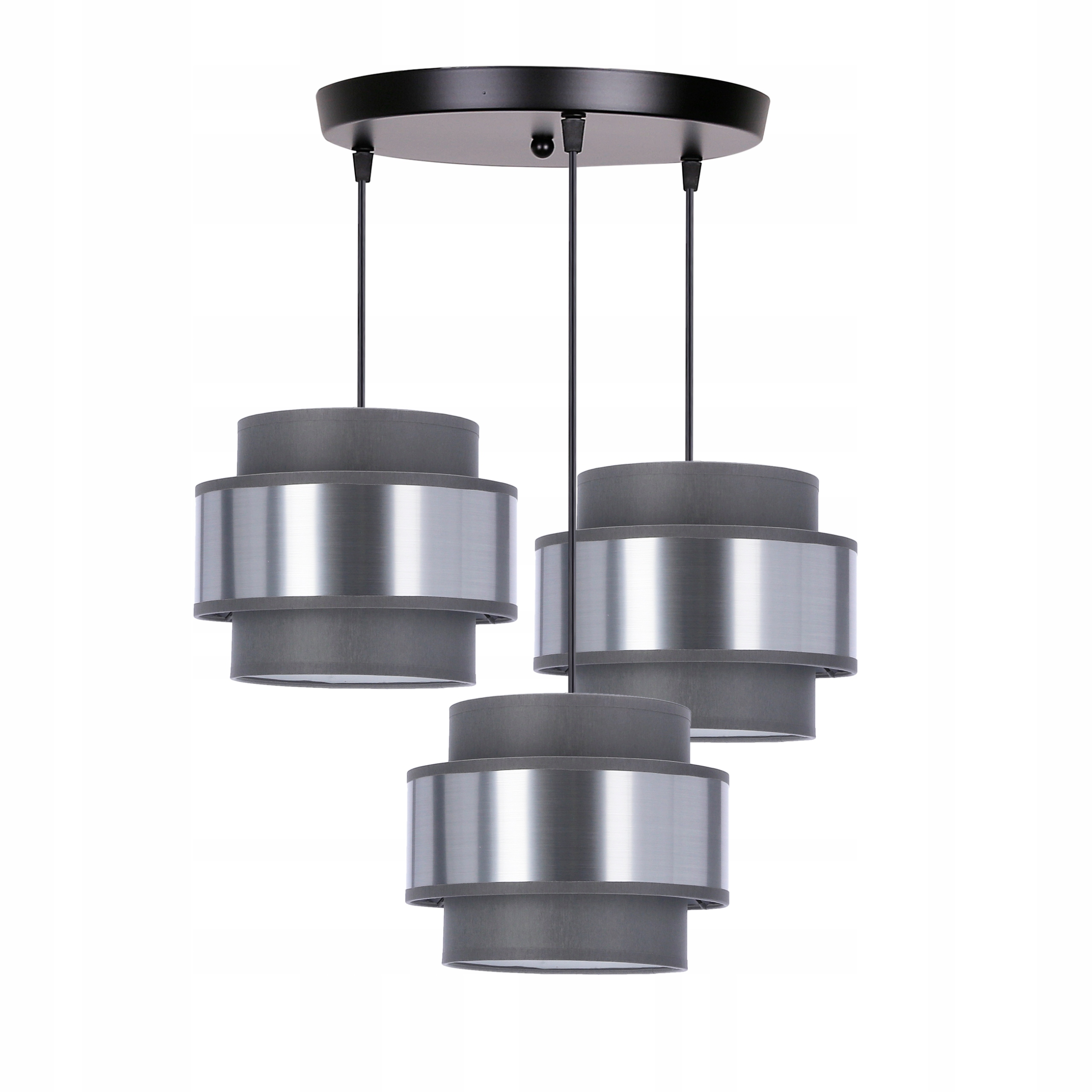 Moderní závěsné stropní svítidlo na talíři, trojitá, 3-bodová, Hare