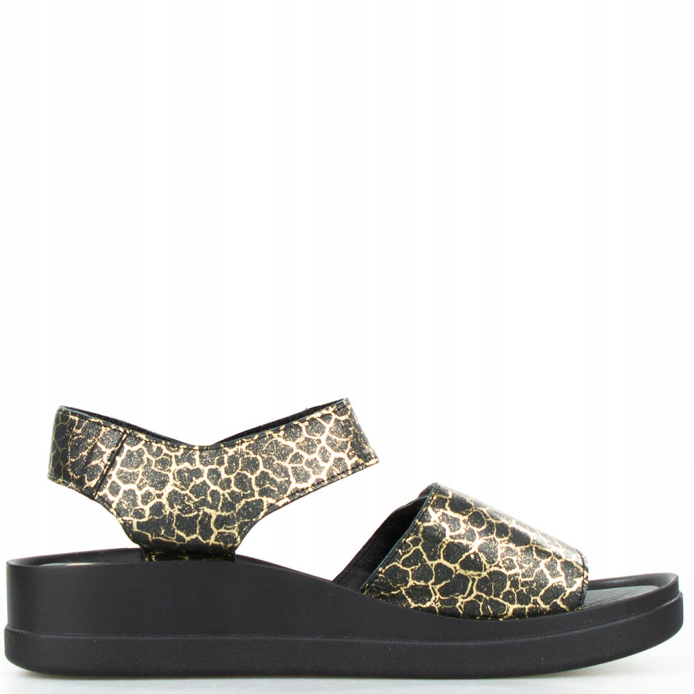 Dámské Sandály Na Nízkém Podpatku, Panterové, Velikost 39