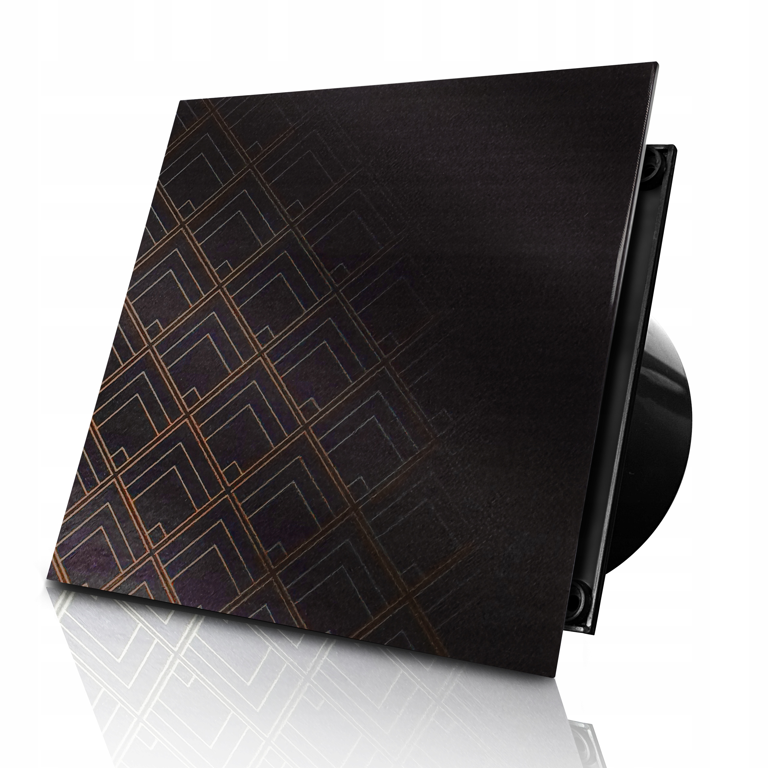 Koupelnový Ventilátor 100 MM Sklo 52 Vzorů 100 M3/H Tichý 35 dB Zpětná Klapka