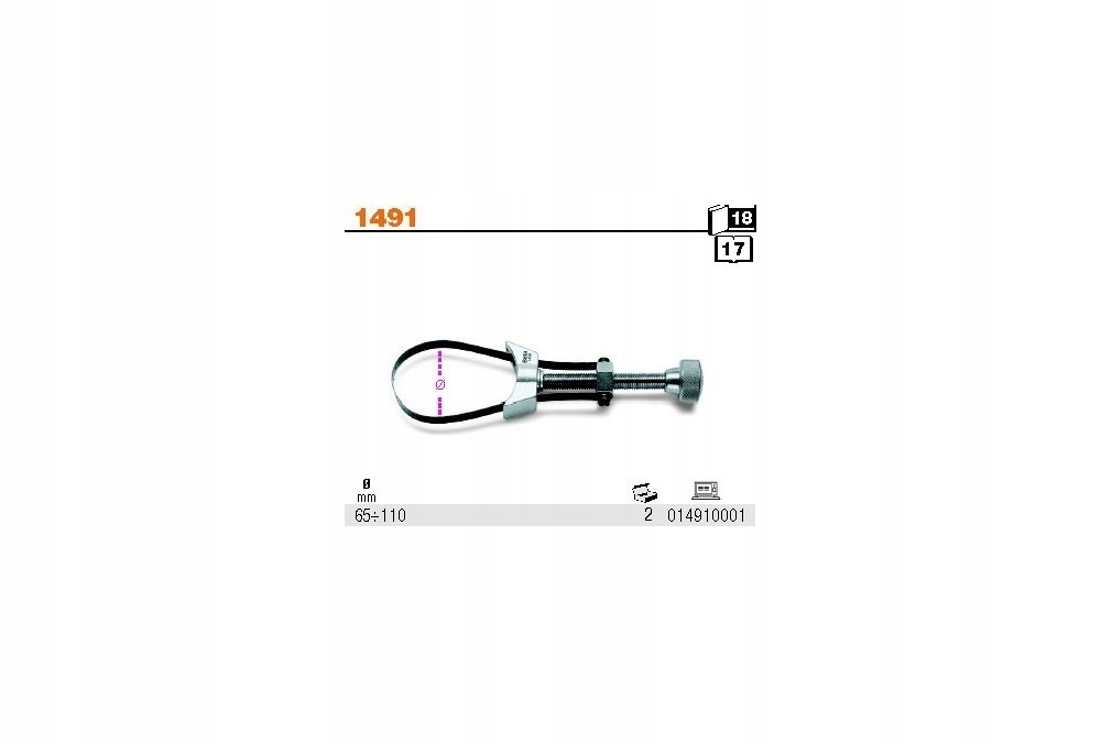 КЛЮЧ ДЛЯ МАСЛЯНОГО ФИЛЬТРА BE1491 BETA