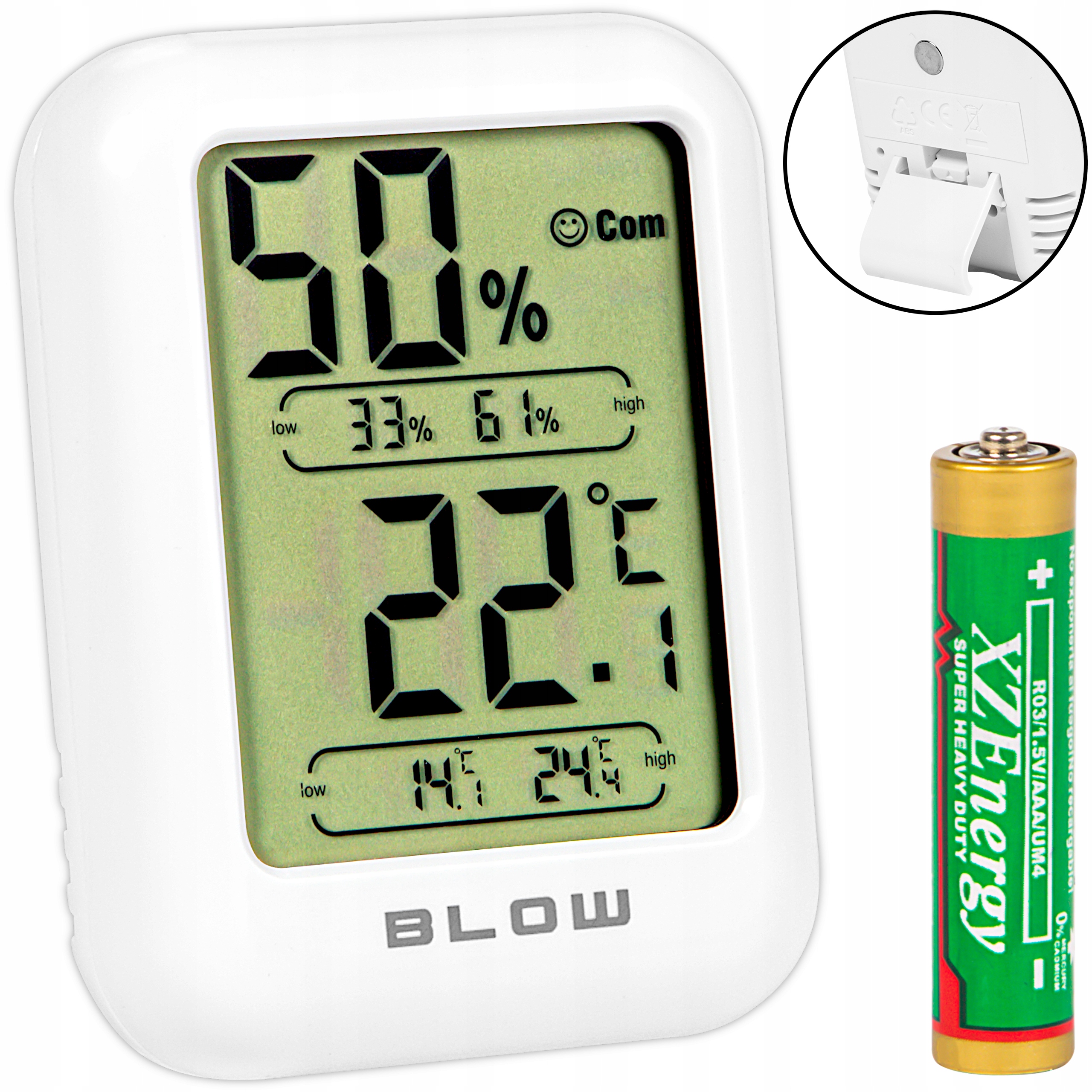 

Stacja Pogodowa Mini Termometr Higrometr Bateria