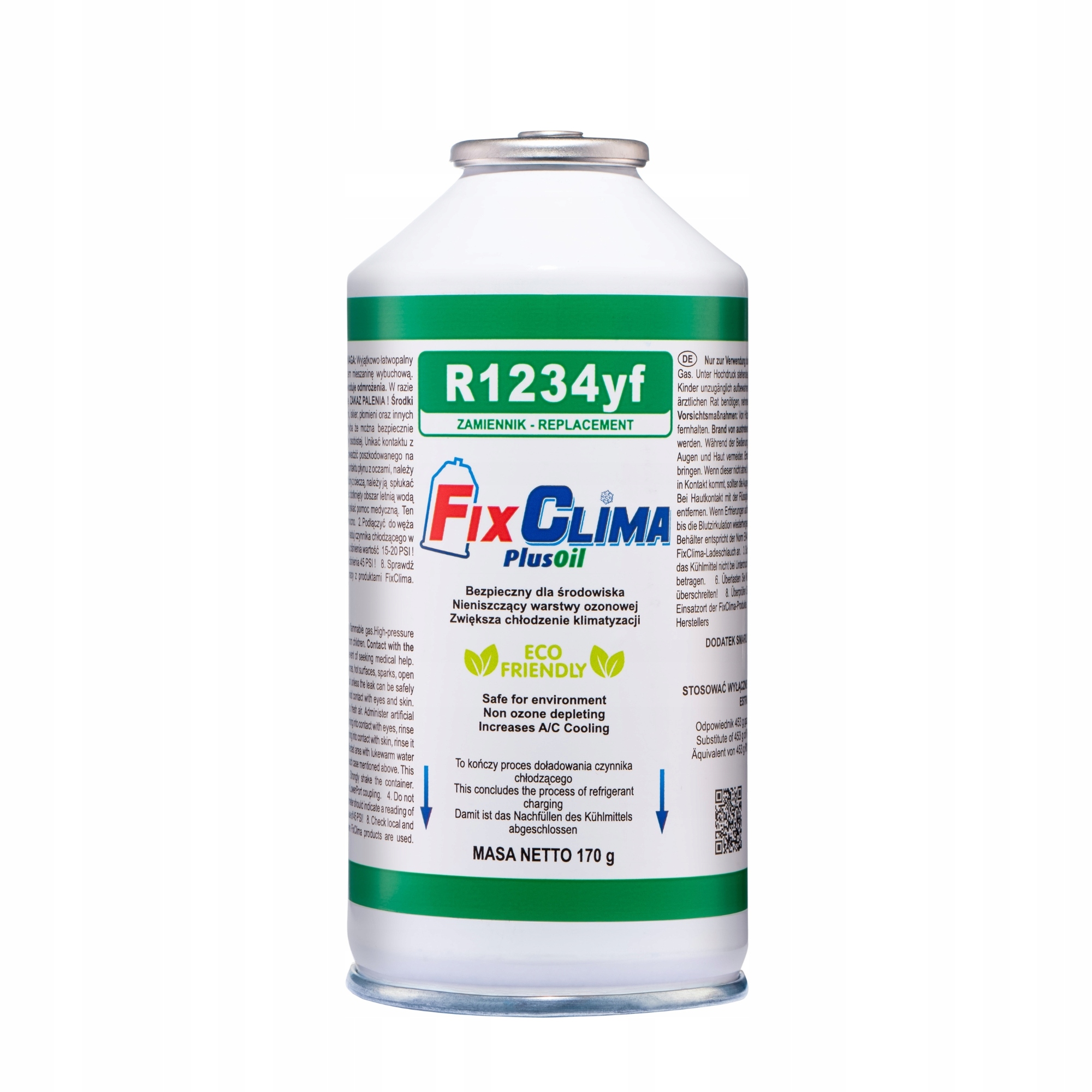 

Gaz Do Nabicia Klimatyzacji W Aucie R1234yf 170 G