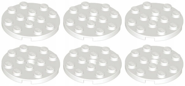

Lego 60474 Płytka 4x4 biała Nowa (10g) 6 szt