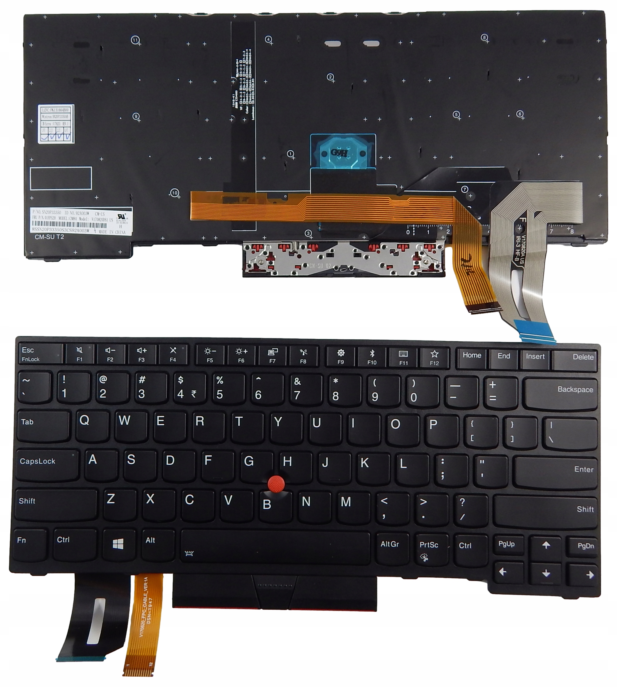 

Klawiatura do Lenovo L480 L380 E480 T480S /led