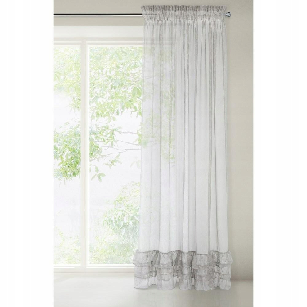 

Firana gotowa na taśmie 140x270 Raja srebrna Eurof