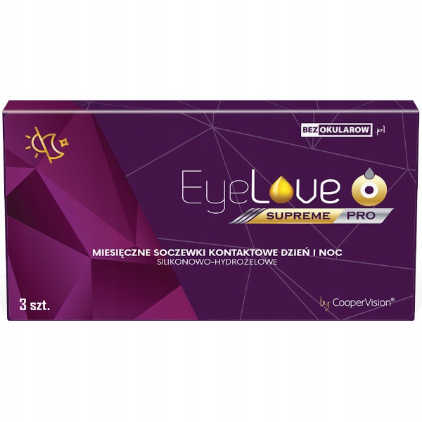 

Eyelove Supreme Pro 3 szt. moc -1,50 Bc 8,6