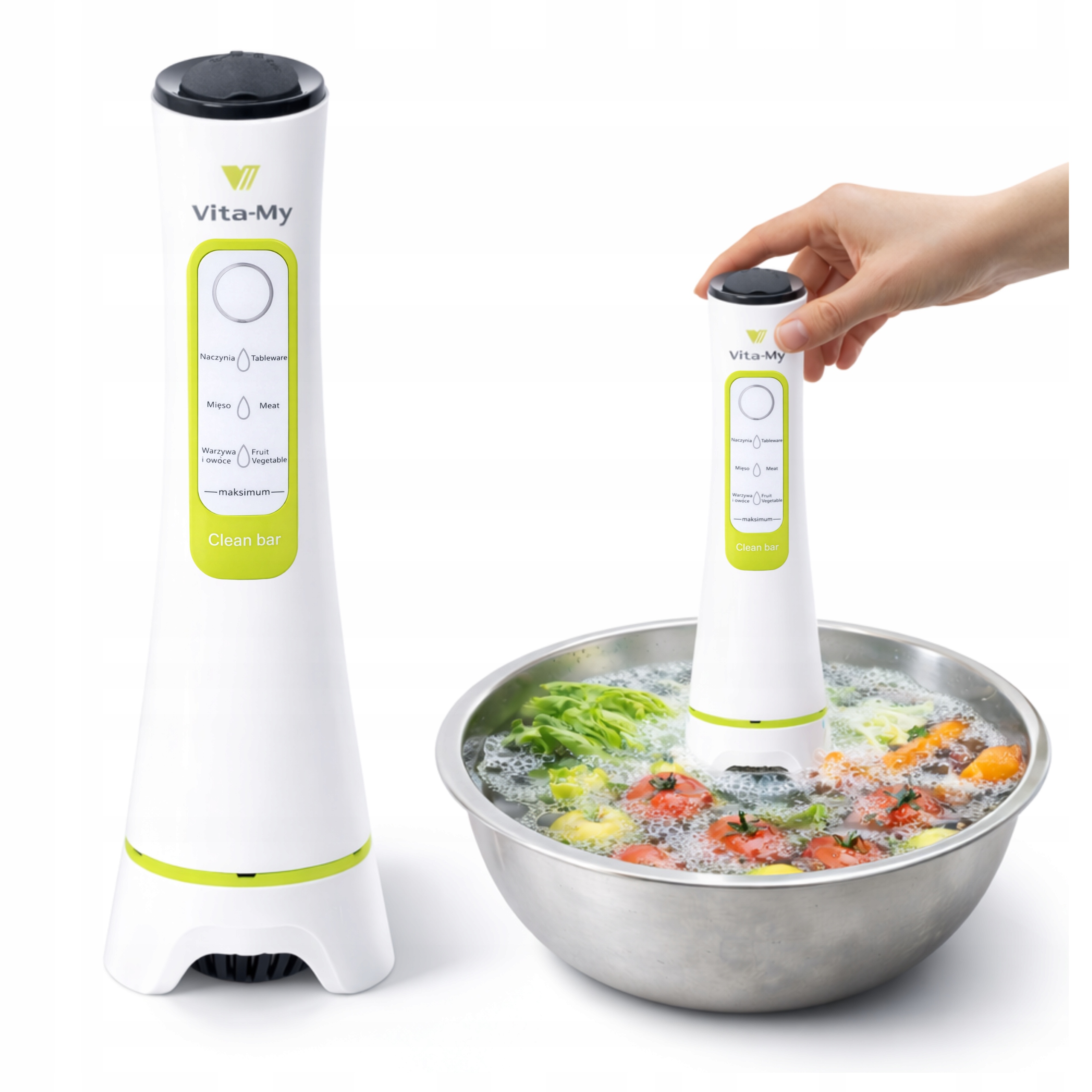 Myjka ultradźwiękowa ozonowa do żywności Vita-My Zielona