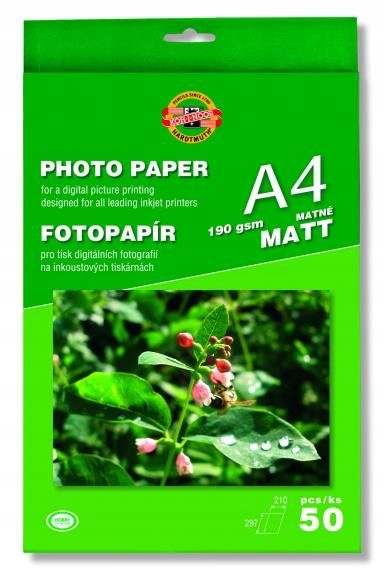 PAPIER FOTOGRAFICZNY A4/50 190G MATOWY 975M190