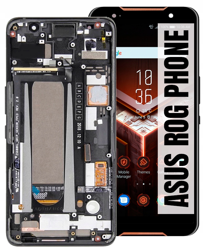 Displej Asus Rog Phone ZS600KL Oled LCD Displej Rámeček