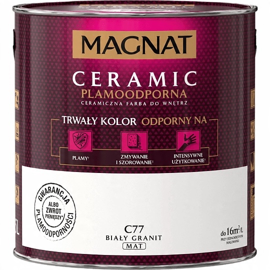 

Farba Magnat Ceramic 2,5L C77 Biały Granit