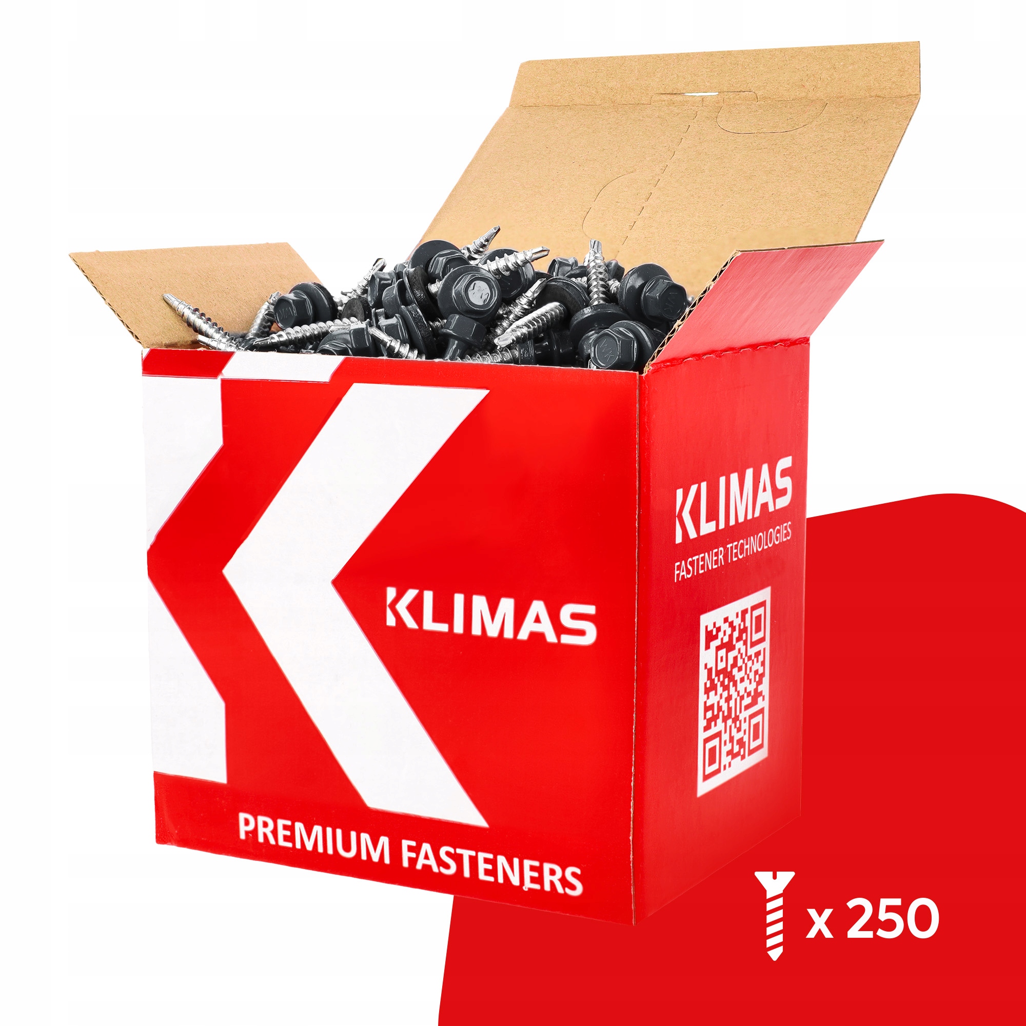 WKRĘTY FARMERY FARMERSKIE 4,8x35 Blacho Wkręty Samowiercące RAL7016 Grafit Długość wkręta 35 mm